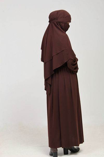 Altobeh Σετ Abaya - Σετ 3 τεμαχίων - Σετ με βολάν με ζώνη, σεντόνι και πέπλο