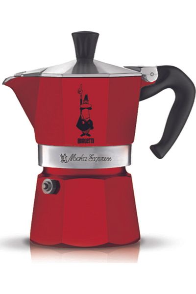 Bialetti Red Moka Pot Express 3 Cup