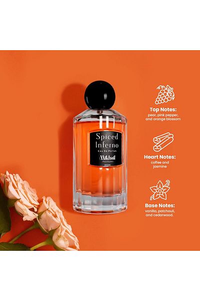 MIKHAIL Spiced Inferno by Mikhail | Bold & Sophisticated Woody Spicy Fragrance for Men | Long-Lasting Eau de
