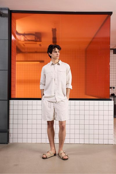 GMG FIRENZE Slim Fit Men's Shorts with Elastic Waist and Laces