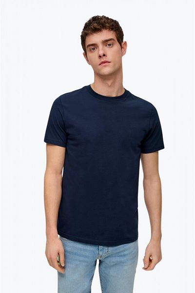 QS by s.Oliver Men's T-shirt with scoop neck and regular fit, QS by s.Oliver