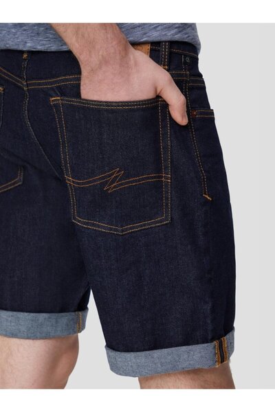 QS by s.Oliver Pantaloni scurți de blugi pentru bărbați Q/S by s.Oliver, John cu talie medie și croială regulată, indigo