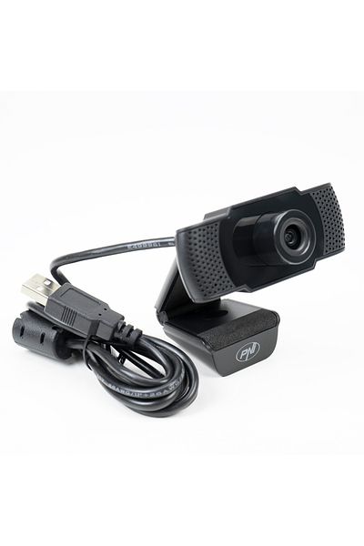 PNI PNI CW1850 Web Camera, Full HD 1080P, 2MP, USB, clip-on, built-in stereo microphone