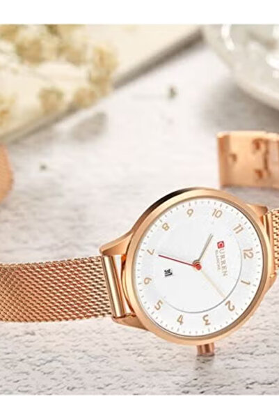 Curren Rose Gold Women’s Watch – Luxury Stainless Steel Quartz Wristwatch for Ladies