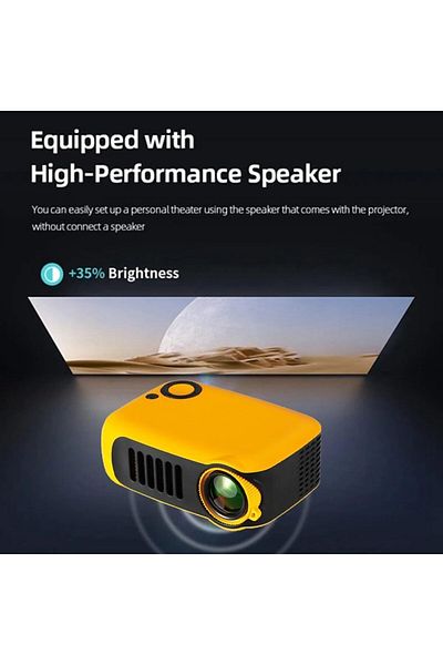 fulina HD Projector, 3D Screen Display, LED, Portable, Smart HD Port, 1080p, Suitable for Home Use