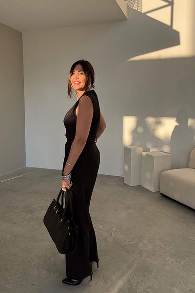 ELVAN TOLON Black Fabric Jumpsuit