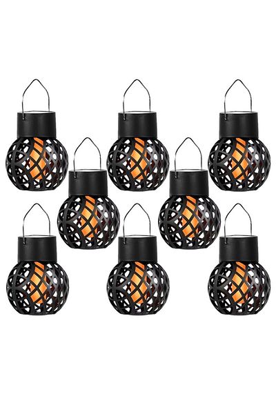 NEXTLY Set 8 Lampi Solare De Exterior Cu Agatatoare , Decorative, Pentru Gradina/copaci, Efect