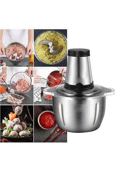 COOYA Electric Meat Grinder, 3l, S-Shaped Sharp 4d Blade, Dual Speed Control, Suitable for Kitchen