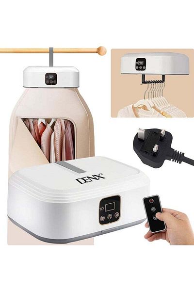 Denx Portable Clothes Dryer Electric Dryer Stretchable Foldable Laundry Dryer Machine with Bag And Timer