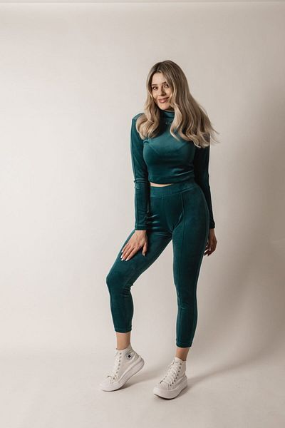 Mysari Tracksuit "Blessed" crop top