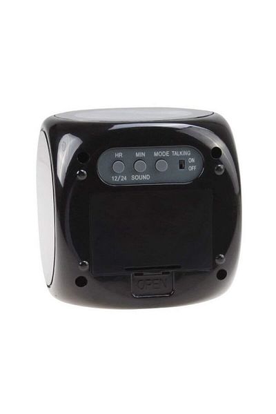 MACVI Ceas de camera Macvi® ,cu proiectie pe tavan , Negru,alarma, 2xAAA