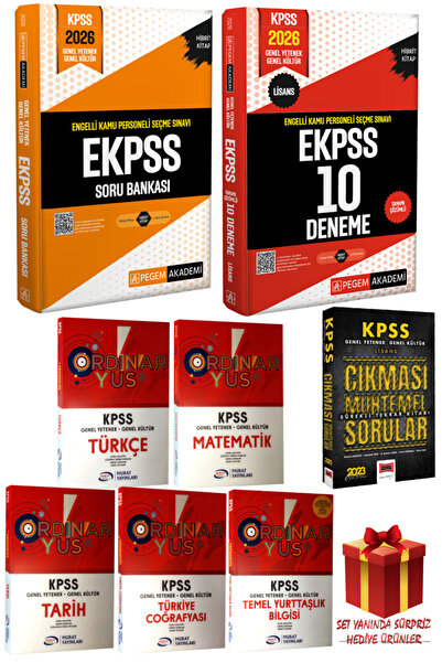 Pegem Akademi Yayıncılık 2026 Pegem EKPSS Soru Bankası+EKPSS Deneme+Murat Yay...
