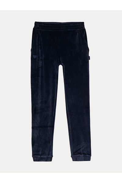 4F Pantaloni de trening pentru fete 4FJWAW24TTROF753 bleumarin