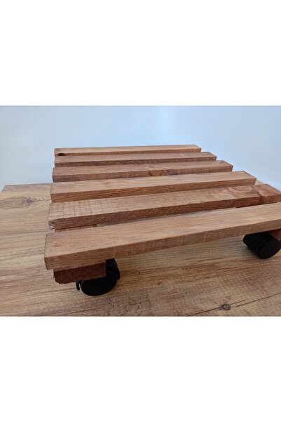 Wooden Factory Tekerlekli Damacana Altlığı Bitki Taşıma Tüp Standı – Dayanıkl...