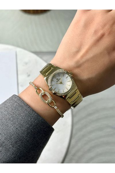 Homies Guaranteed Premium Women's Wristwatch Gold (White Dial) Rshms-219