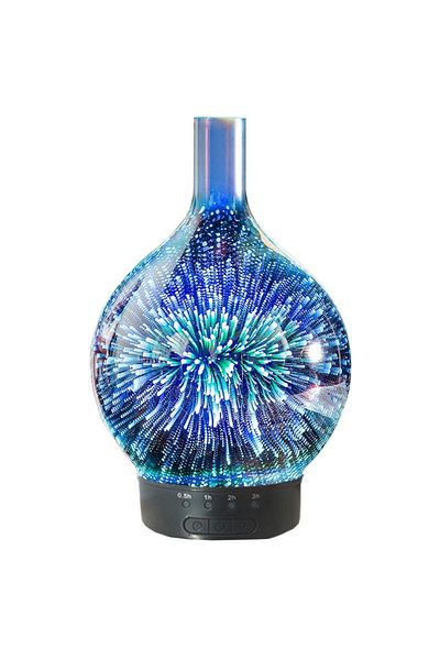 NEXTLY Umidificator De Aer Cu Difuzor De Aromaterapie Artificii 3d Din Sticla