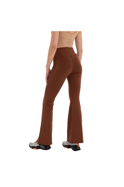 Inguz Roll up Flare Gathering Yoga Pants