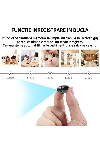 NEXTLY Mini Camera De Supraveghere Wifi, , Full Hd 1080p. Pentru Spionaj, Dimensiuni Mici, Control