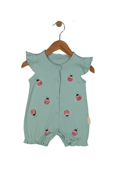 Necix's Ladybug Printed Girl's Jumpsuit