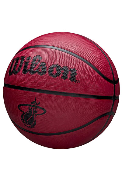 Wilson NBA Team Tribute Solid Miami Heat Ball, Unisex Basketball ball