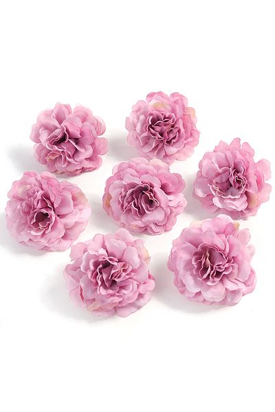 Choice 10pcs Bean sand purple 10PCs Rose Artificial Flowers 4.5cm Fake Flower Head for Christmas Marriage W