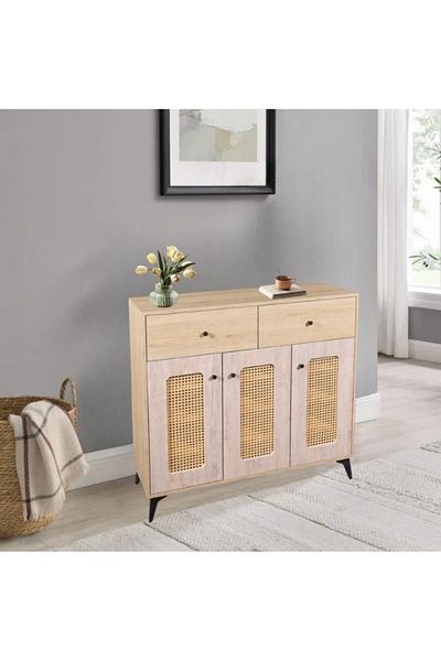 DECORA Multipurpose wardrobe with a modern design, brown color