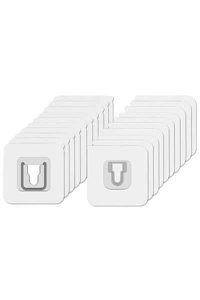 NEXTLY Set 30 X Suport Dublu Cu Autoadeziv , Fixare/agatare Diverse Obiecte, Aplicabil Pe Diverse