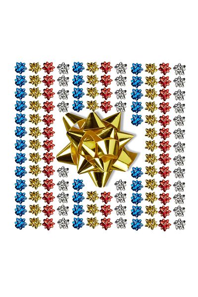 Relaxdays Set of 200 Gift Bows, Relaxdays, Multicolor, 2 x 5 cm