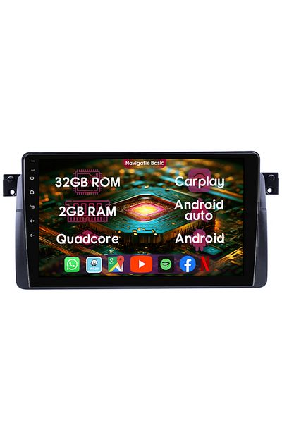 navi-it Dedicated navigation BMW SERIES 3 E46 1999-2006, 2GB RAM 32GB ROM, Quad Core, Display Full HD IPS 9"