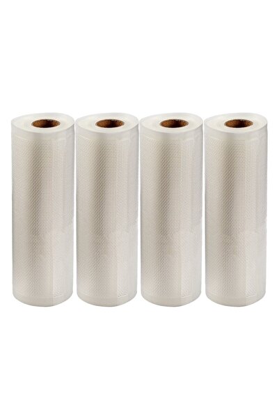 NEXTLY Σετ 4 σακουλών γενικής χρήσης για σκούπισμα σε κενό αέρος και σφράγιση τροφίμων, ανάγλυφες, πλενόμενες, συντήρησης