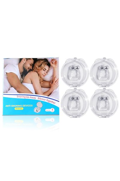 Choice 2 Pcs Anti Snoring Corrector Magnetic Anti Snore Stop Snoring Nose Clip Easy Breathe Improve Sleep A