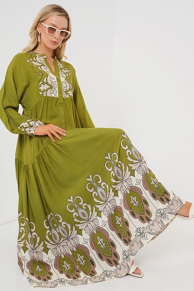 Bigdart 2423 Rochie Hijab cu model autentic - Verde Verde
