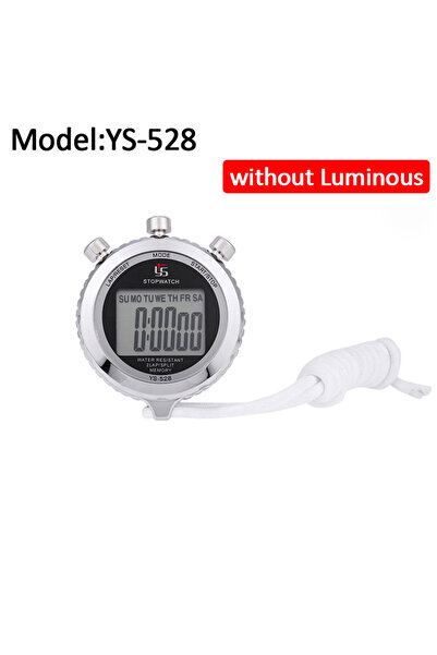 Choice بدون مؤقت رقمي معدني مضيء 40 ساعة ساعة إيقاف رياضية للجري والتدريب شاشة LCD مضيئة