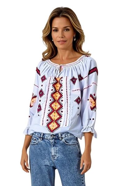 rody's forever Women's blouse type RD24, white/orange