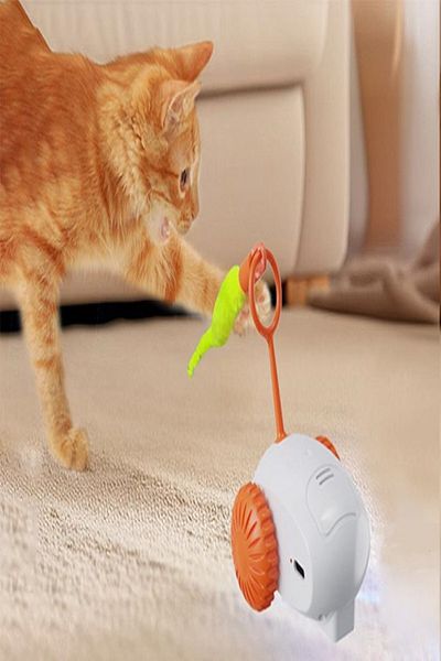 TİNEKE Moving Robot Interactive Cat Toy Furry Car