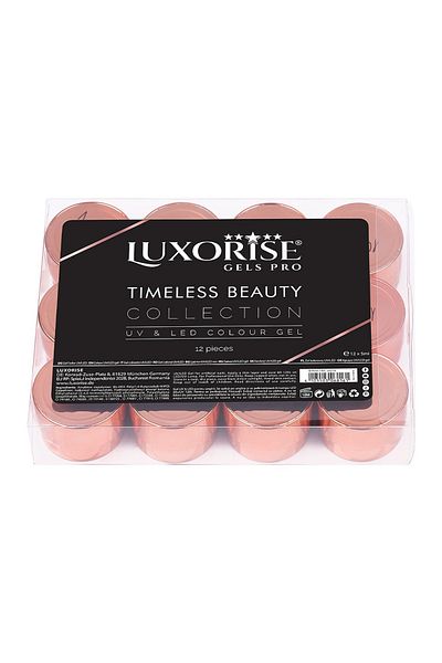 LUXORISE Set de 12 geluri UV colorate LUXORISE, frumusețe atemporală