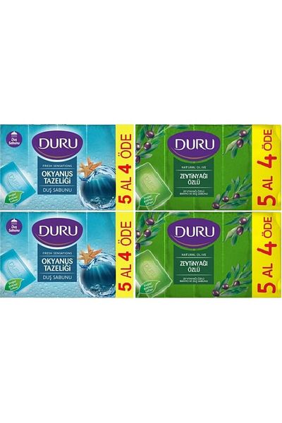 Duru Shower Soap with Olive Oil Extract 5 X 150 g = 750 Gr