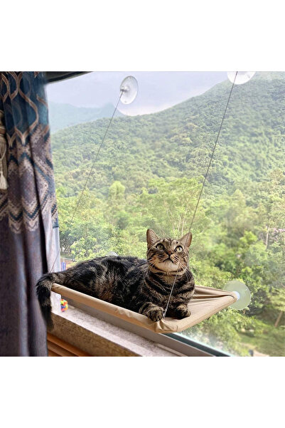 NEXTLY Hanging Bed for Cats with Window Attachment, Hammock Type, Suction Cup Mounting, Materials