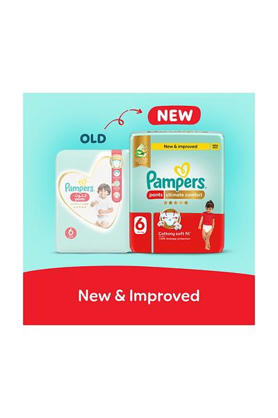 Pampers Ultimate Comfort Pants Diapers, Size 6, 16+kg, Super Saving Pack, 34 pcs