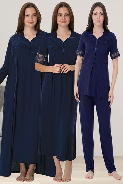 ByLohusa Effortt Navy Blue Maternity Set