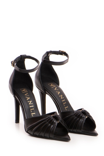 Vanilla Days Pantofi Lilith culoare negru, cu toc subtire, accesorii argintii