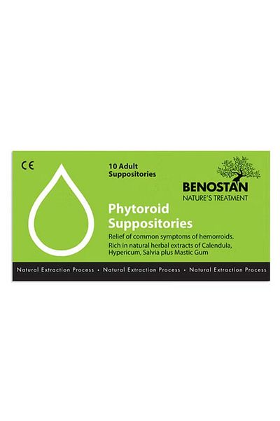 BENOSTAN Phytoroid Suppositories 10 Adult Suppositories