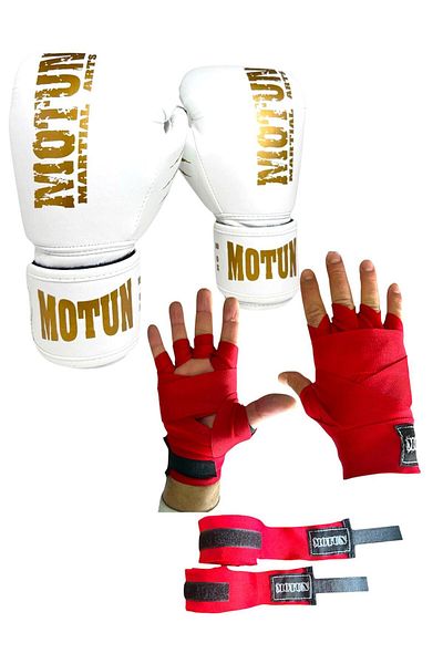 MOTUN Boxing Gloves, Kick Boxing Gloves, Muay Thai Gloves Bandage Set of 2