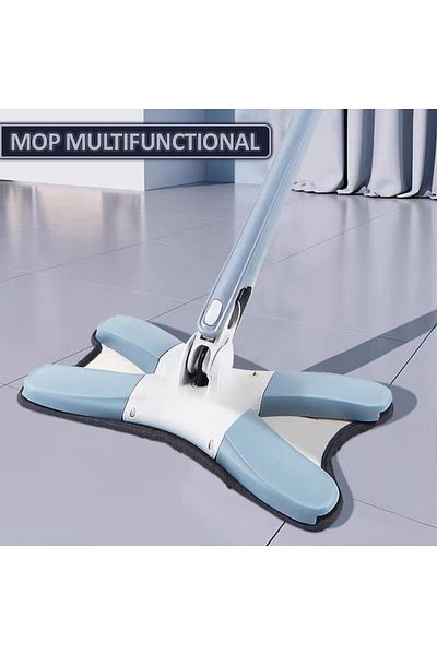NEXTLY Mop Multifunctional Pentru Suprafete Uscate Si Umede, Cap Rotativ 360° Si Pliabil 180°
