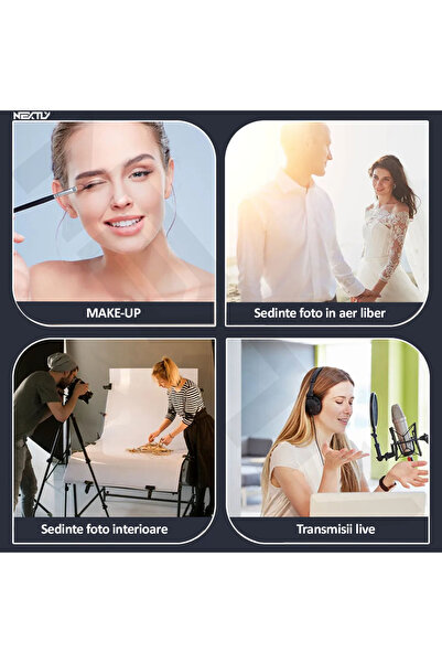 NEXTLY Circular Ring Light Led, , Diameter 30cm, 12inch, Warm/Cool/Neutral Light, 10 Levels