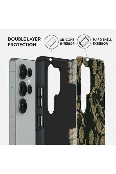 Samsung Burga Case Galaxy S25ultra Hybrid 2 Layer Hard Shell Silicone Protective, Scratch Resistant