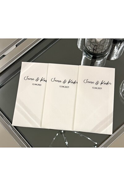 busrasdesign İsimli Kişiye Özel Baskılı Peçete 16'lı