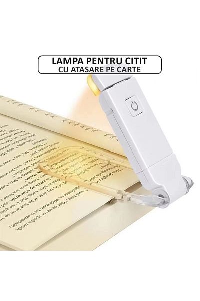 NEXTLY LED Reading Lamp with Book Attachment, Cool/Warm/Neutral White, 3 Intensity Levels, Sign