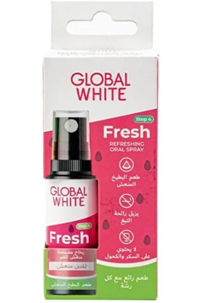 Global White بخاخ فموي منعش بنكهة البطيخ من جلوبال وايت، 15 مل