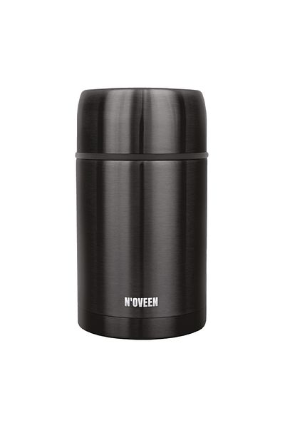 Noveen Thermos For Soup/Food Tb955 800ml, Double Wall, Stainless Steel, Carrying Case, Black